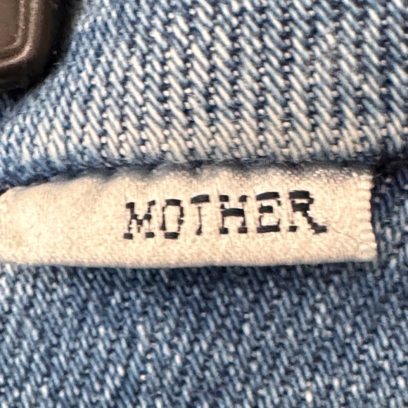 MOTHER - LIL ROLLER FRAY Wide-Leg Light Blue Washed Denim Jeans - Picture 4 of 10